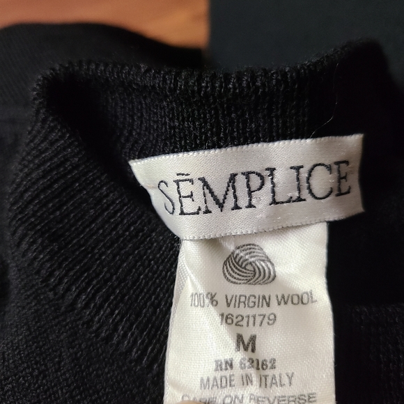 Vintage Semplice Sweater 100% Virgin Wool - Picture 2 of 4
